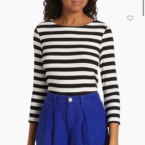 🖤 NWT Striped Boat Neck Tee 🖤